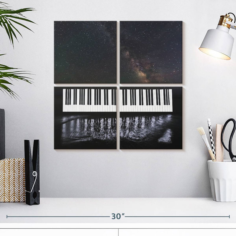 Abarca Piano Under Milky Way, H 18 po x l 18 po