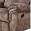 Zubaida Two Tone Chocolate Velvet Recliner Loveseat W/USB Port & Console-2074374262