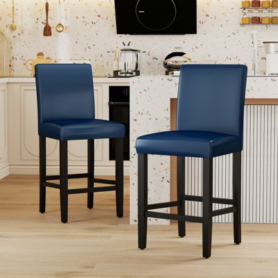 Tabouret de comptoir en bois massif 25 po Sauhal