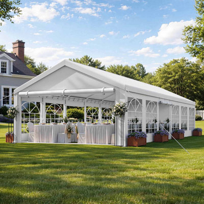 ​20 FTx 40 FT Heavy Duty Carport & Party Tent with Removable Sidewalls and Storage Bag