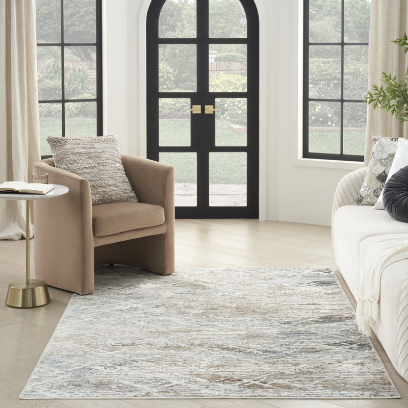 Glitz Chic Performance Grey Rug, Rectangle 7'10" x 9'10"