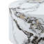 Table basse simple simple à texture de marbre blanc - 23,6 po de diamètre x 11,8 po de hauteur, style minimaliste moderne-129934148