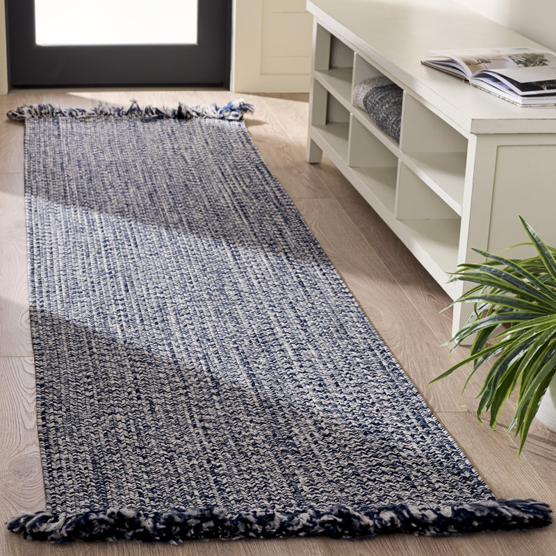 Tapis tressé à la main tressé à la machine 301, Tapis de couloir 2 pi 3 po x 8 pi