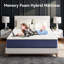 Matelas hybride en mousse viscoélastique de refroidissement moyenne 8 po Roseta-929512876