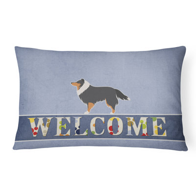  Coussin Sheltie / Shetland Sheepdog Welcome