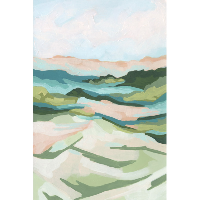 Tidal Valley II by June Erica Vess - Painting Print, 46 cm H x 30 cm W, Wrapped Canvas