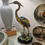 Porcelain Shore Bird with Bronze Ormolu Base