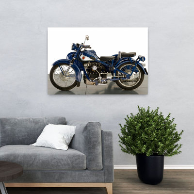 1952 «Nimbus 746Cc Four & Bender Sidecar Classic Abstract Landscape Nature», art mural