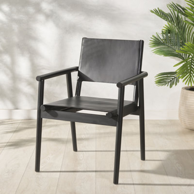 Chaise en cuir Tanihya