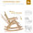Outsunny Outdoor Wooden Rocking Chair-1782073361
