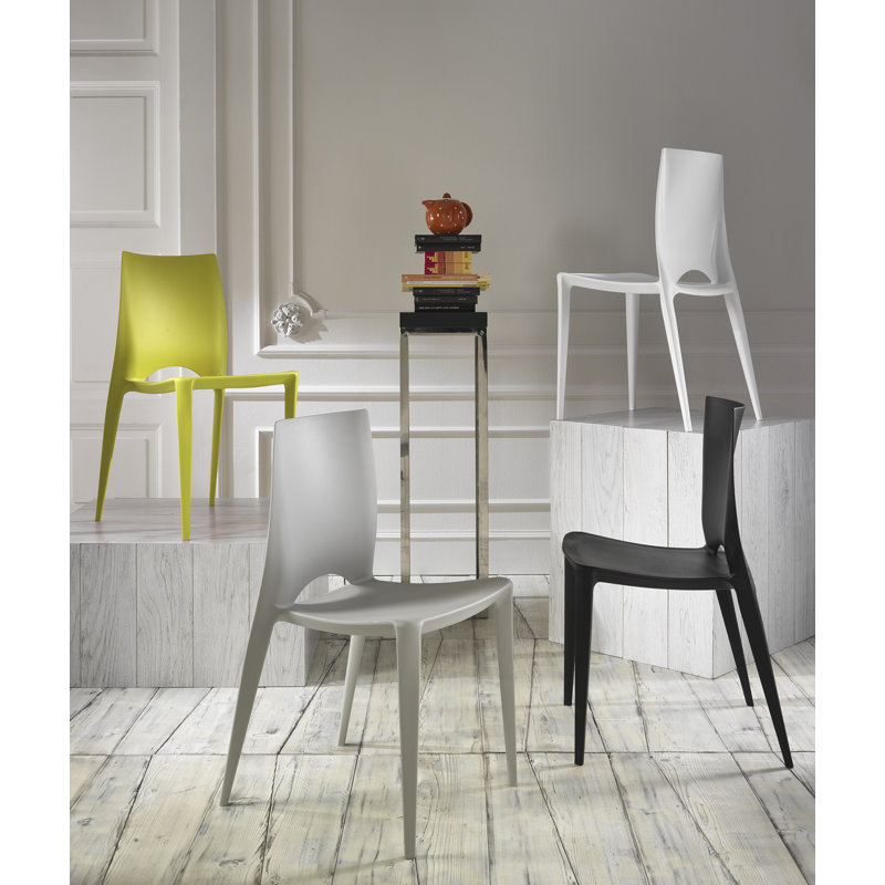 Woolf Stacking Dining Chair, Lime