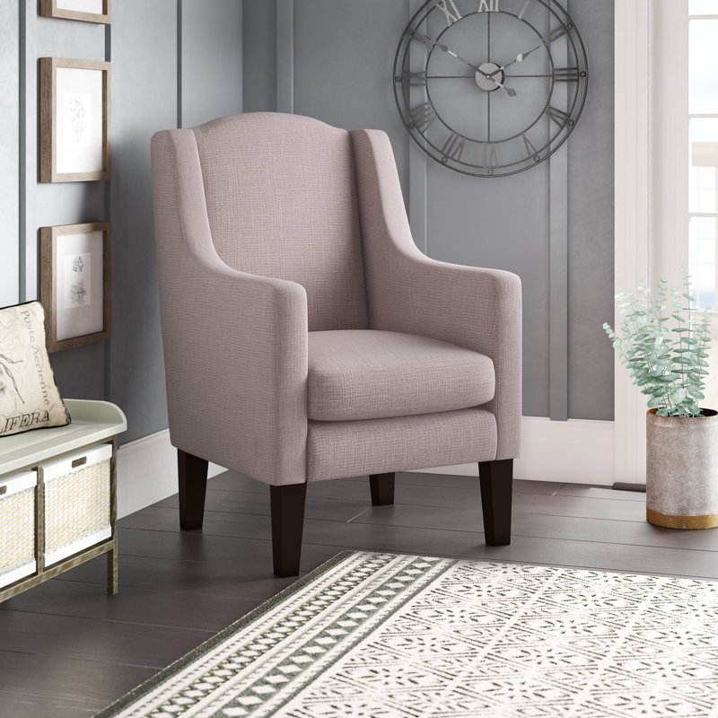 Faxon Upholstered Wingback Chair, Zaffiro Liqueur