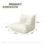 Canapé d'appoint en faux cuir Boneless Lazy-1809407946