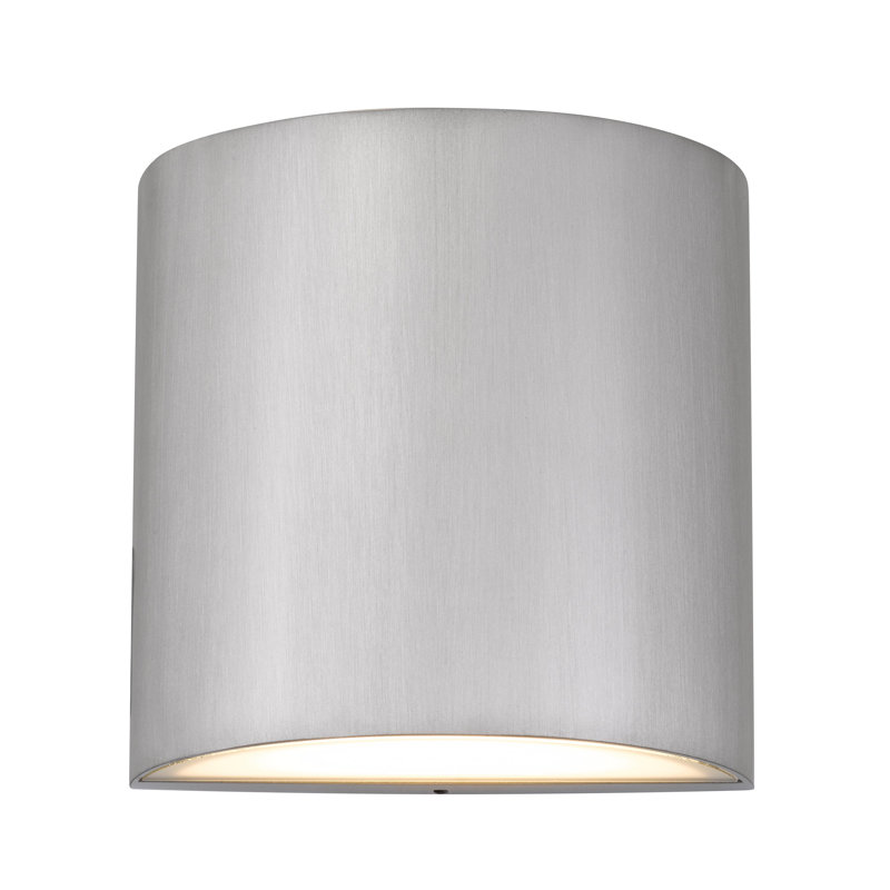 Applique murale DEL en aluminium brossé - Luminaire d'intérieur moderne, Argent argent