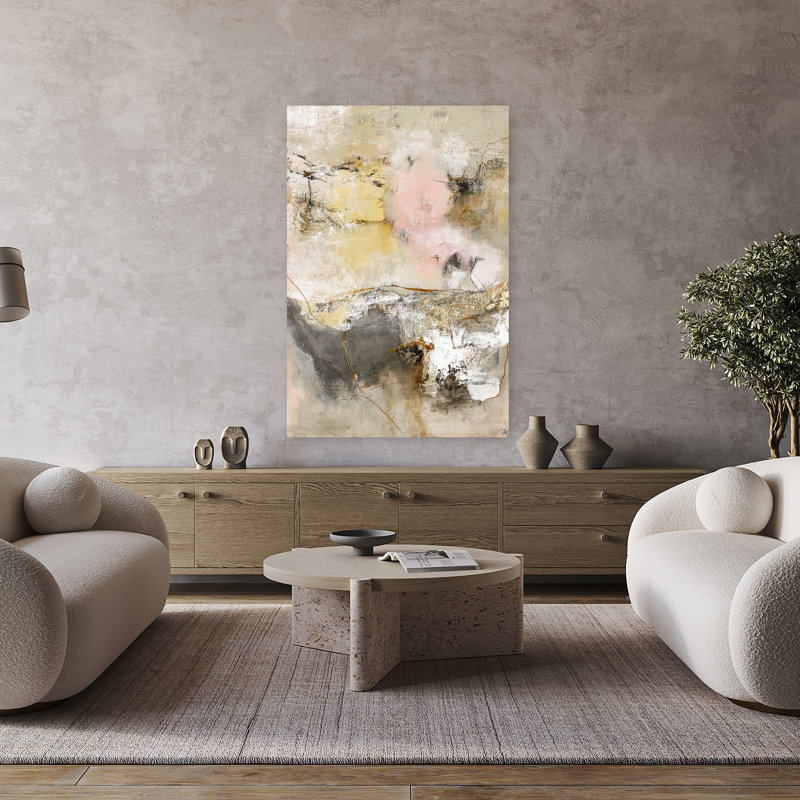 Art contemporain abstrait Artcast, H 48 po x l 32 po