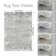 Distressed Abstract Non Slip Washable Area Rug(9'X12', Grey)