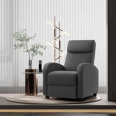 Fauteuil inclinable réglable pour fauteuil de cinéma inclinable avec coussins d'assise épais et dossier inclinables de salon modernes