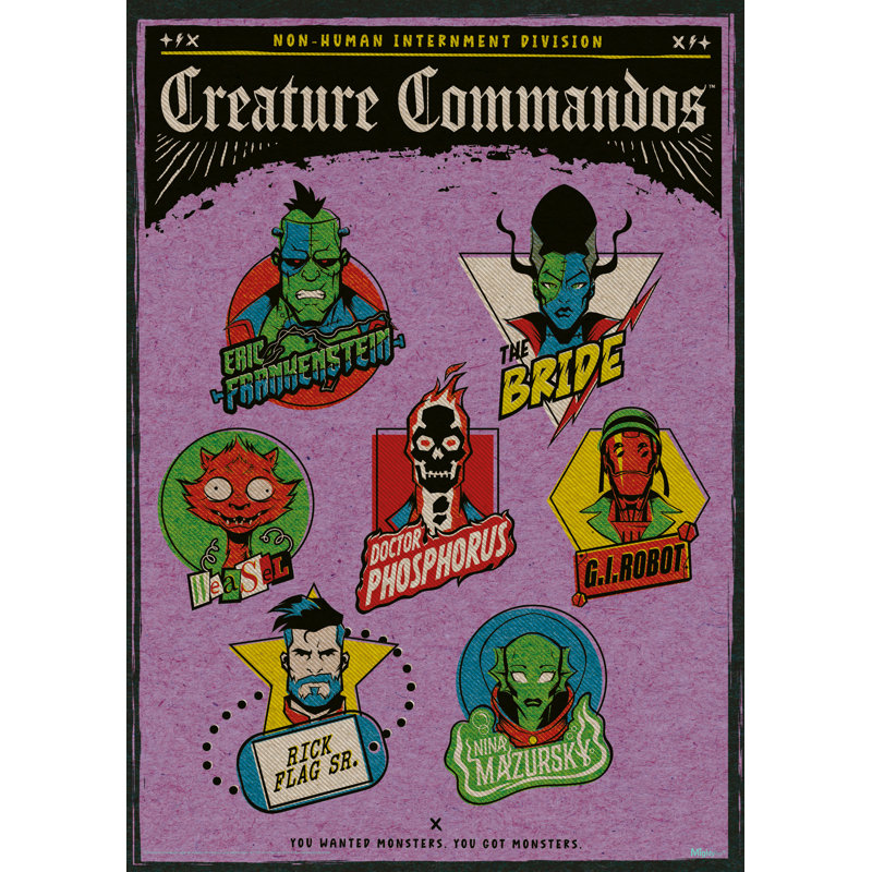 Creature Commandos (Headshots)  Wall Art