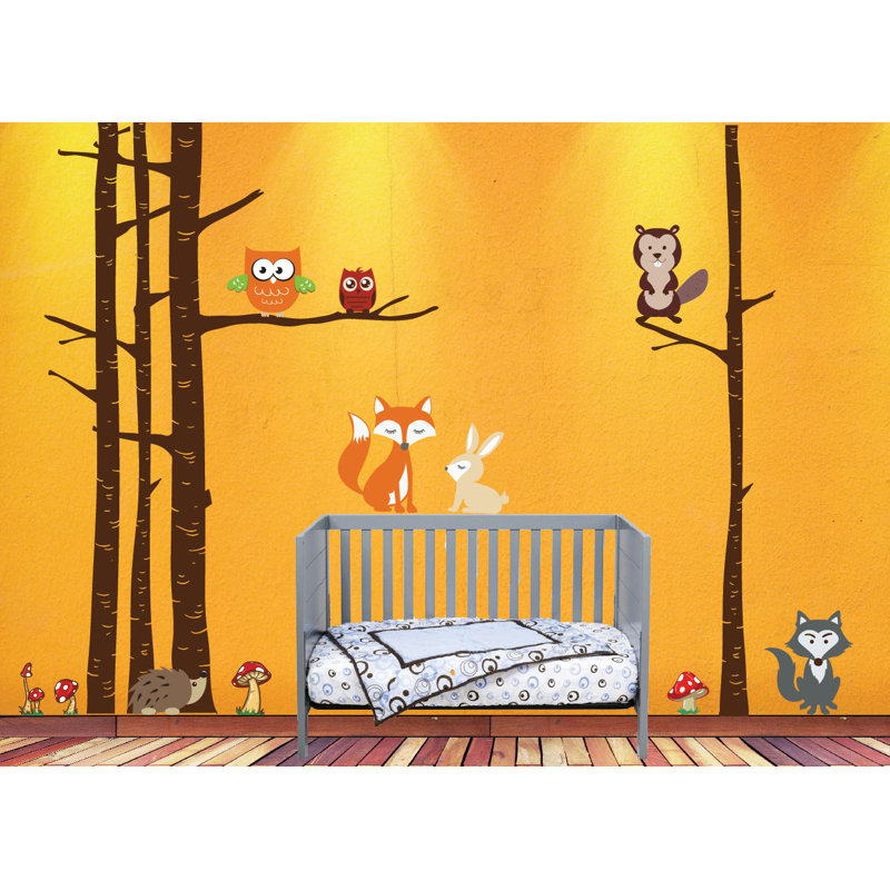 Non-Wall Damaging Wall Decal, 108" H x 132" W, Brown