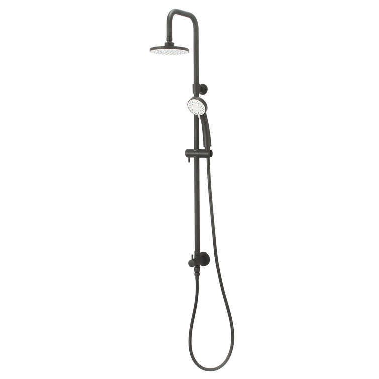 Olympia P-4550 i2 Rain Shower Column w/ Handheld Shower - Matte Black