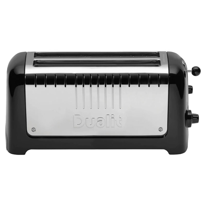 Lite Dualit 4 Slice 2 Long Slot Toaster Black