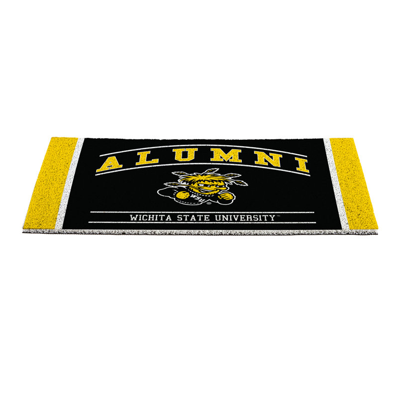 Tapis en PVC pour anciens étudiants de l'Université Wichita State, 28 po x 16 po