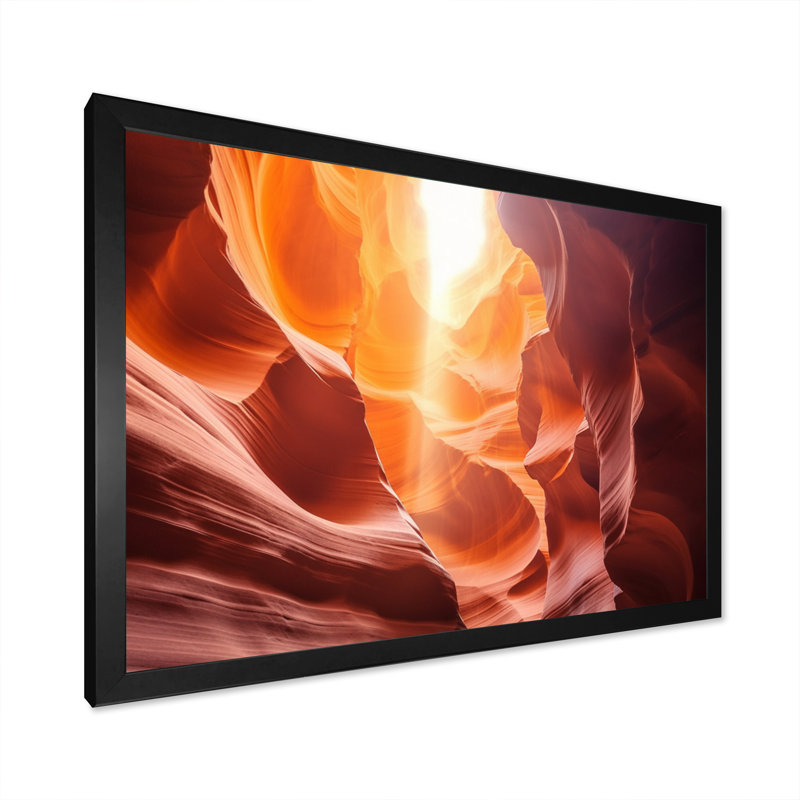 Canyon Antelope Harmony III - Arizona, reproduction sur toile encadrée, H 12 po x l 20 po x P 1 po, Cadre photo noir