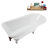 62" Streamline Clawfoot Tub,Tray,Drain, Clawfeet-101628984-102218229