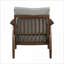 Chaise d'appoint rembourrée en ardoise moderne pour adultes, structure en bois de noyer brun massif, pour le salon et la chambre à coucher-1265059706