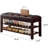 Padded Solid Wood Entryway Storage Bench-1457850007
