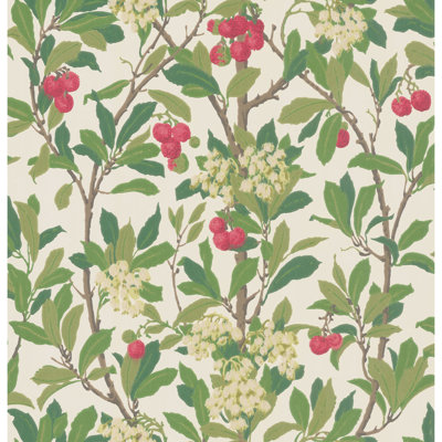 Anthology Strawberry Tree Floral Wallpaper