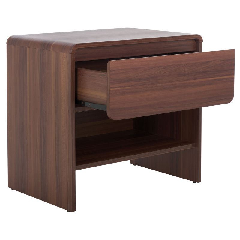 Arsenio 1 Drawer Nightstand, Brown