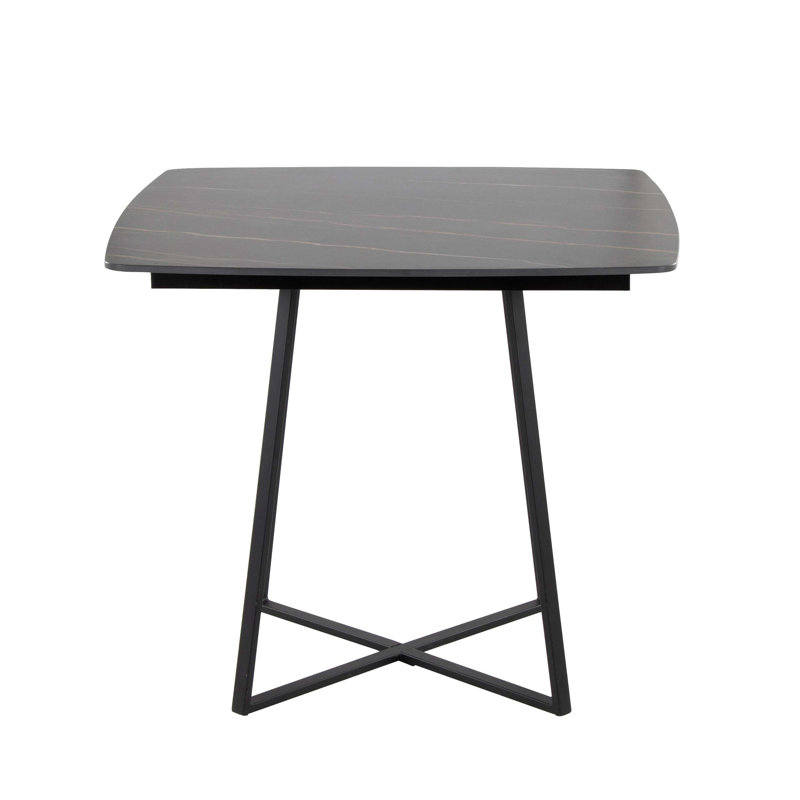 Fayette Square Dinette Table, Black, Black