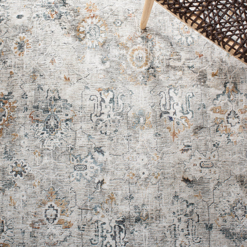 Tapis ivoire / gris clair Dream 727, Rond 6 pi 7 po