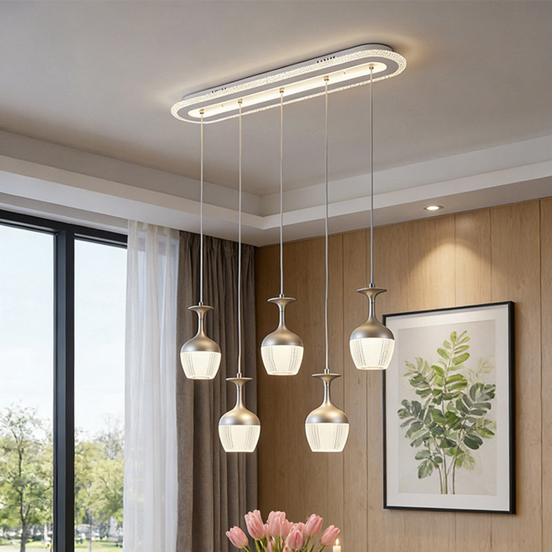 5 - Light Natural LED Dome Pendant