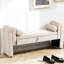 Banc de 60 pouces avec sièges, conception moderne pour le vestibule et le couloir très long en velours de la chambre à coucher, avec sièges-130530200
