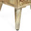 Table de chevet 3 en bois de manguier avec texture et rangement