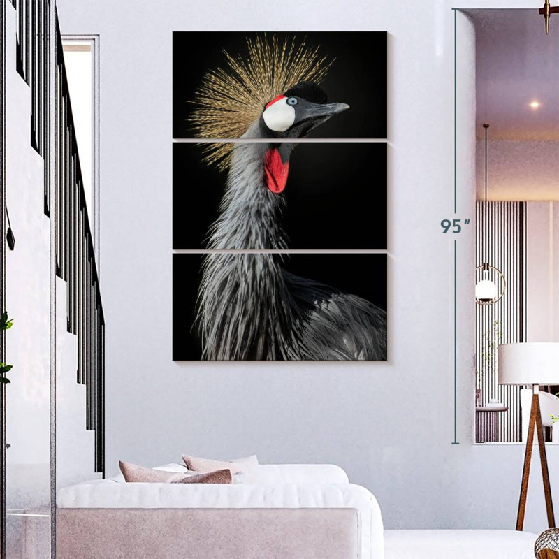 Brampt The Queen Crane, H 74 po x l 48 po