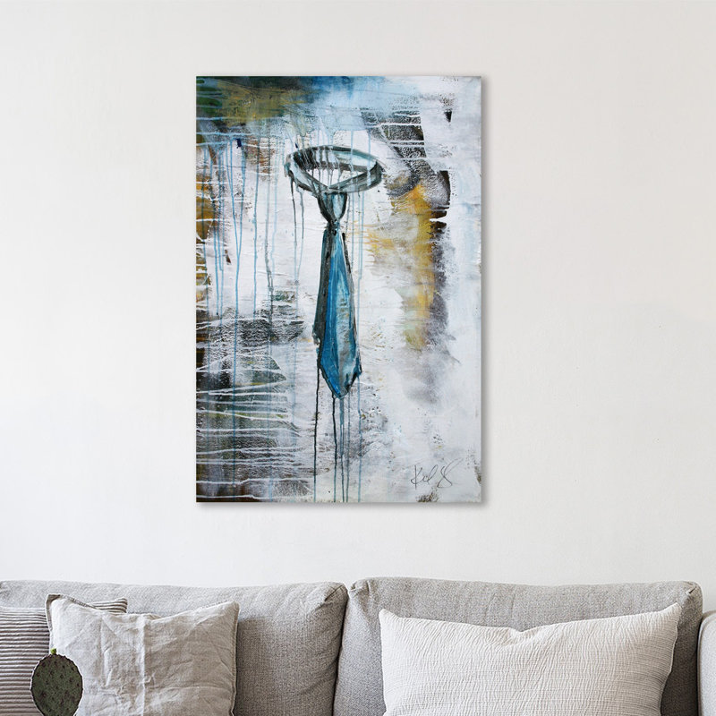Tie by Kent Youngstrom - Wrapped Canvas Painting, 46cm H x 30cm W x 4cm D
