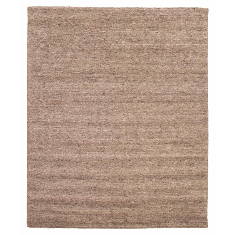 Tapis taupe en laine noué à la main 8 pi 2 po x 10 pi 0 po Kashkuli Gabbeh
