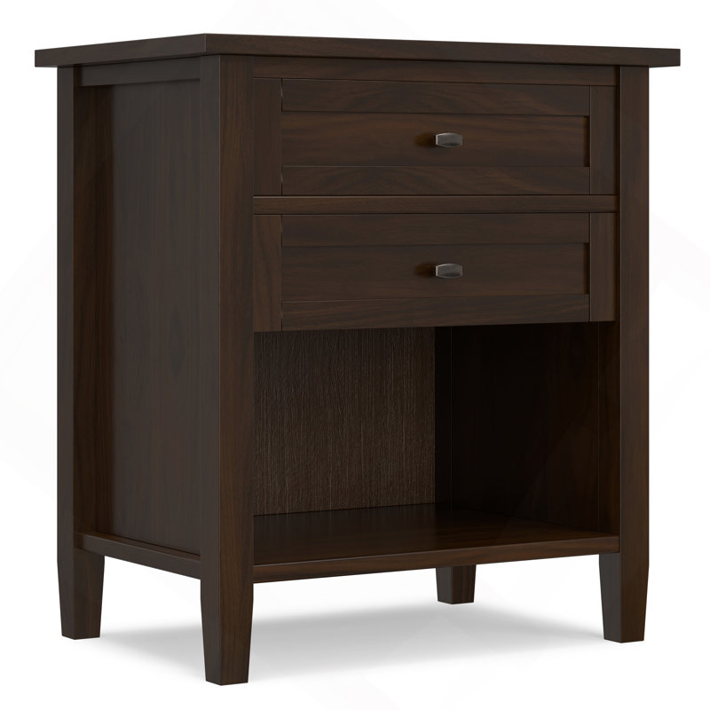 Table de chevet Warm Shaker, Noyer