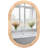 20"x30" Boho Rattan Oval Wall Mirror
