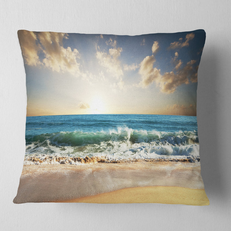 Coussin lombaire Seascape, Carré, 16 po x 16 po