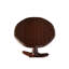 Petite table de bout ronde de 15,95 pouces au fini noyer, de style simple, pouvant servir de support à plante ou de table à boisson, petite table de bout ronde facile à installer, couleur noyer, conception simple, support à plante,