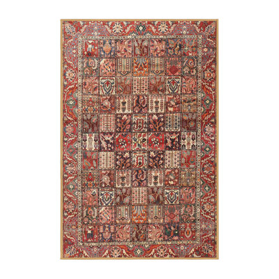 Tapis traditionnel mehroon/noir/crème Hortence