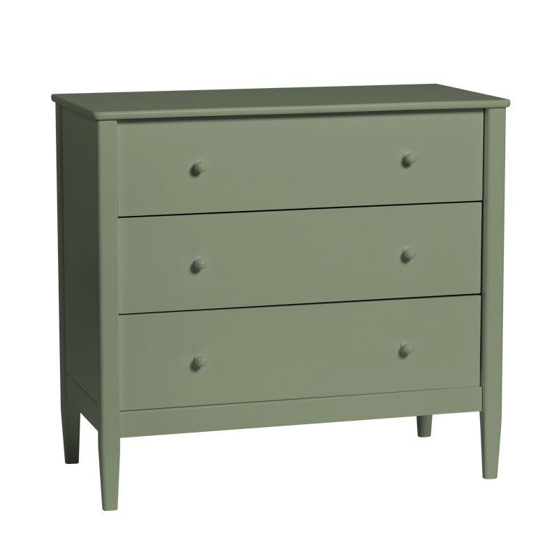 Little Seeds Clover 3-Drawer Dresser, Grove Green