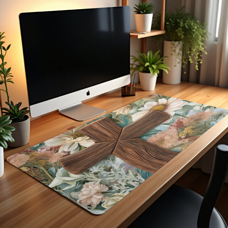 Polyester Desk Pad, 31.5x15.5