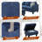 3-Piece Linen Sectional Sofa-617024145-617024232
