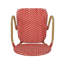 Extérieur et aluminium français, rouge, siège de 29,5 po, rouille, jardin et partie de 2 pour utilisation, aluminium, preuve, caractéristique