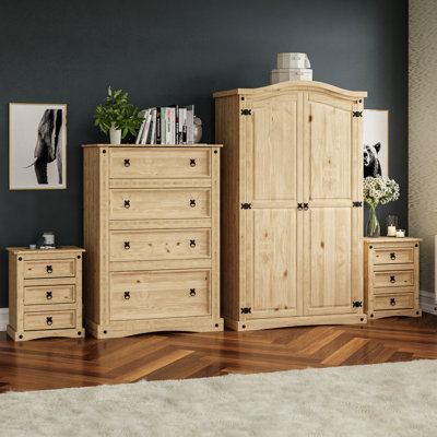Harold Solid Wood Piece Bedroom Set